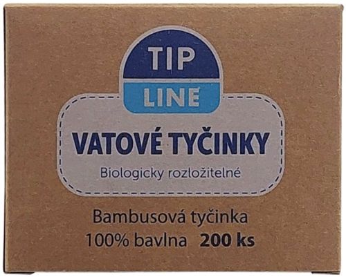 Tip Line vatov tyinky bambus 200ks krabika